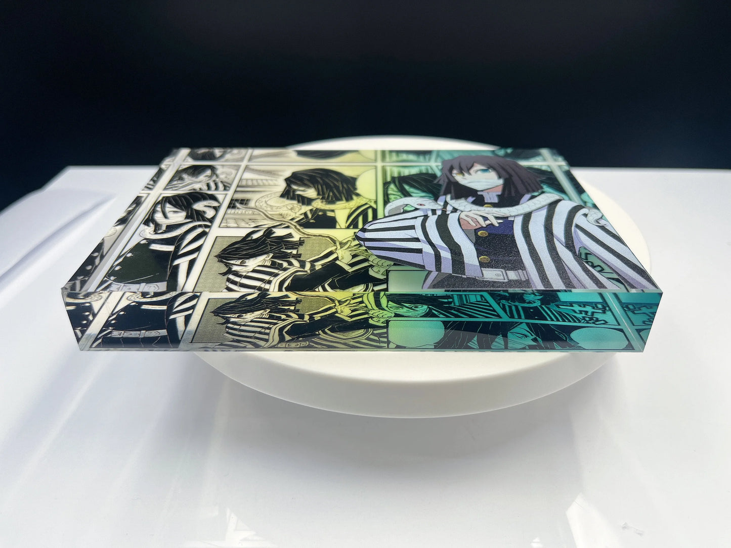 New Demon Slayer Creative High-value Bar Chi Tokitou Muichirou Acrylic Brick Computer Desktop Ornaments Anime Peripheral Gifts