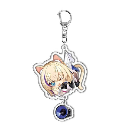 Honkai Star Rail Keychain Himeko March 7th Sampo Koski Blade Cosplay Dan Heng Silver Wolf Key Chain Astral Express Jing Yuan Boy