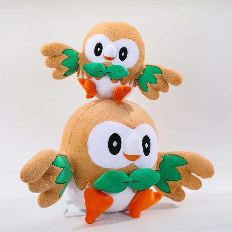 30/50cm Pokemon Plush Toys Rowlet Birthday Cartoon Large Pillow Doll Cute Ornament Stuffed Plushie Bird Pokémon Gift for Kids