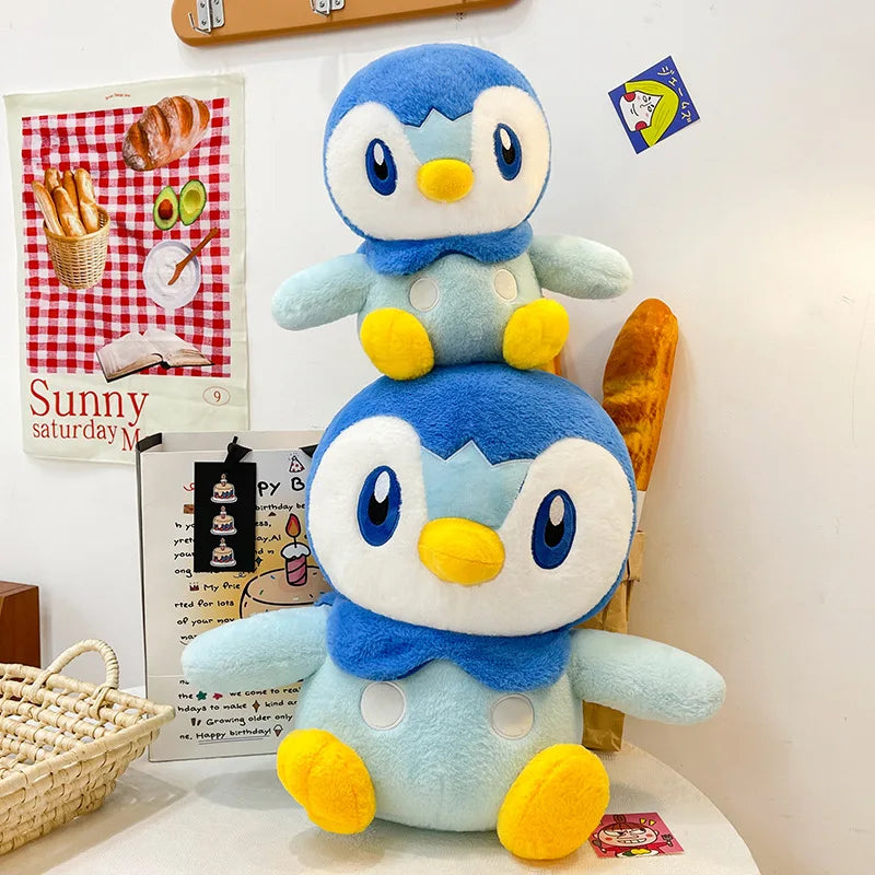 30/80cm Piplup Pokemon Large Plush Toys Anime Doll Cute Giant Pokémon Penguin Cartoon Stuffed Plushie Pillow Gift for Kid Xmas