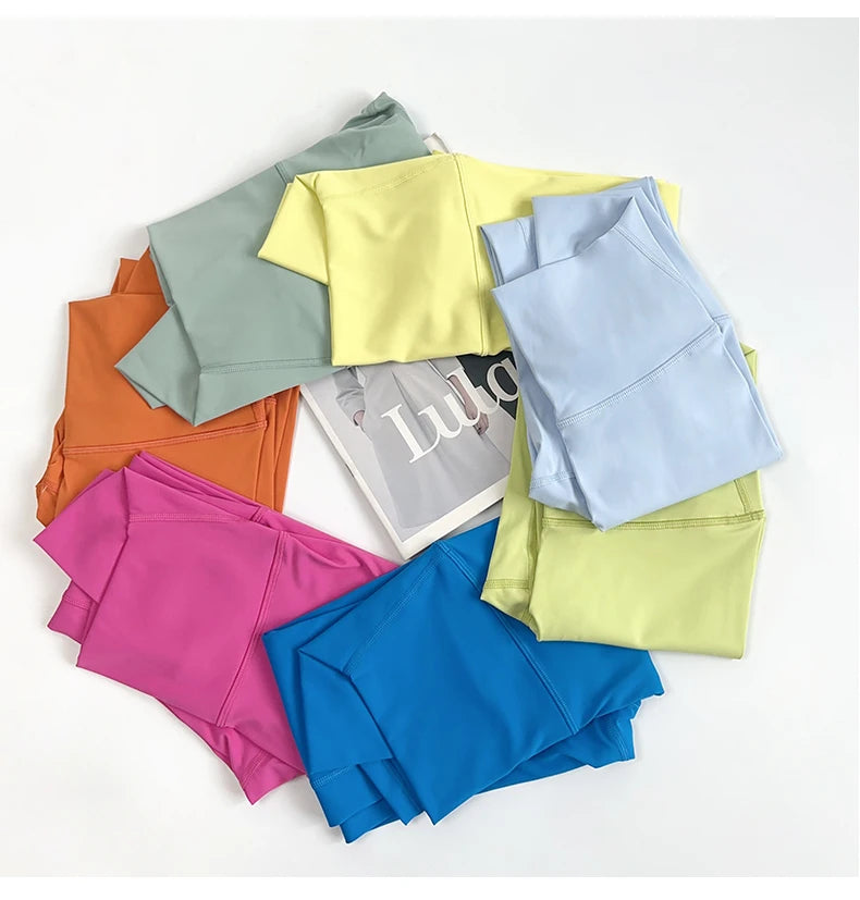 2 Pieces Yoga Set Women Gym Set Workout Clothes Sports Suits High Waist Leggings Cross Straps Fitness Bra Top Running Tracksuit