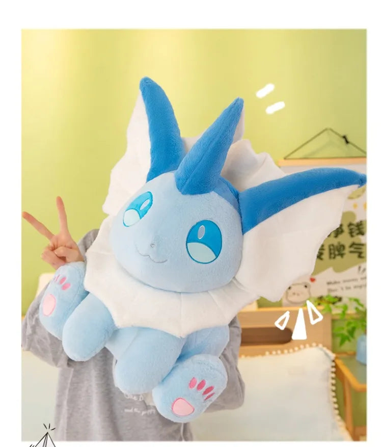 30-60CM Big Size Pokemon Plushies Vaporeon Kawaii Peluche Cartoon Anime Stuffed Animal Comfortable Soft Doll Children Toy Gift