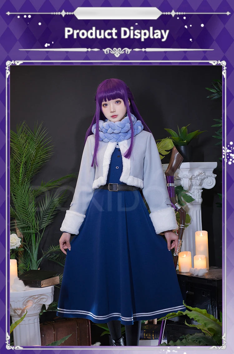 Frieren Himmel Fern Cosplay Costume Anime Frieren: Beyond Journey's End【XS-2XL】DokiDoki-R Women Winter Costume Plus Size