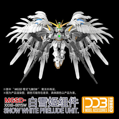 DDB Studio XXXG-00YSW Snow White MGSD Wing Zero DREI ZWERG Model Accessories Assembly Model Kits Toys Accessory Accessories Pack
