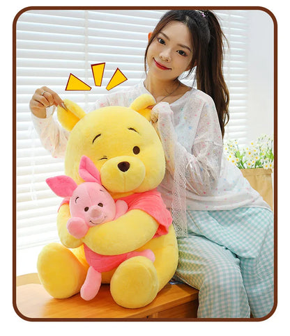 35/45/60cm Big Size Disney Winnie Anime Plush Stuffed Doll Room Decor Plushies Pillows Kawaii Ornaments Children's Holiday Gifts