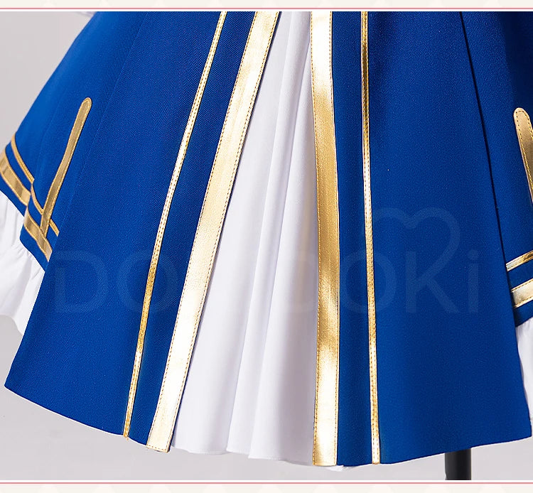 Saber Cosplay Costume Game Honkai: Star Rail x Fate【XS-3XL】DokiDoki-N Women Blue Saber HSR Costume Plus Size