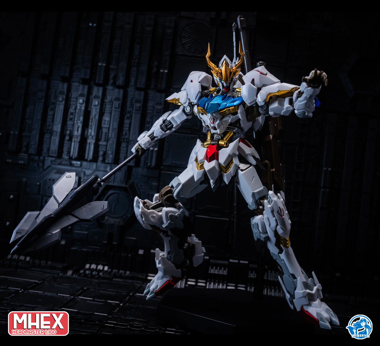 Minerva Hobby LINGXUZI Head Carving Replace Head For MG Barbatos Sky Defender Assembly Model Kit Toy GK Model Accessory Gift