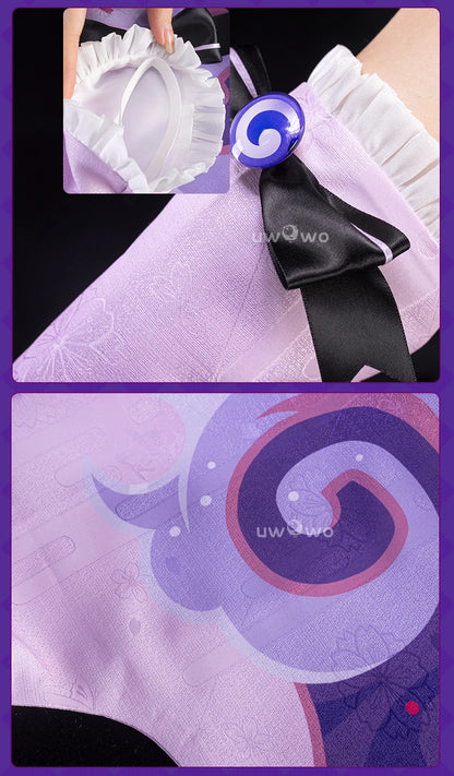 UWOWO Yumemizuki Mizuki Cosplay Game Genshin Impact Yumemizuki Mizuki Cosplay Costume Plus Size 3XL Halloween Costume