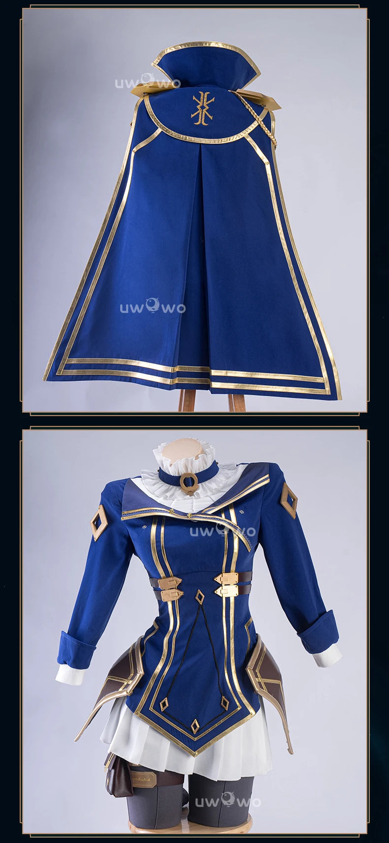 LAST BATCH UWOWO Caitlyn Cosplay Game LOL Caitlyn Arcane Commander Cosplay Costume With Cloak Hat Prop Halloween Costume