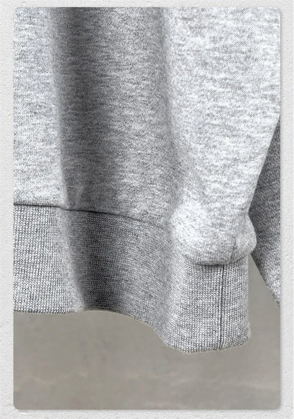 ZODF Casual 2025 Autumn 445gsm Sweatshirt For Man Unisex Turn Down Collar Solid Fleece Pullovers Winter Coats HY1111