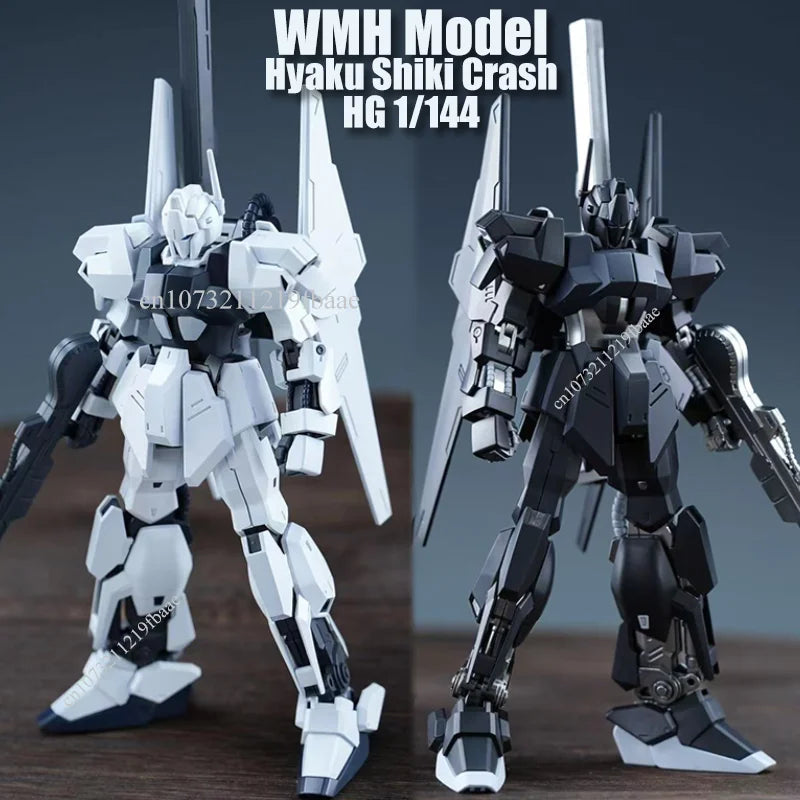 In Stock WMH Model JMS Hyaku Shiki Crash HG 1/144 MSN-00100CR Assembly Model Kit Toys Action Figures Robot Plastic Model Gifts