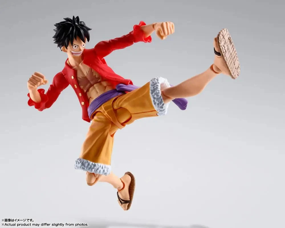 Bandai In Stock Original Shfiguarts Anime One Piece The Raid On Onigashima Monkey D Luffy Figure Model Boxed Toys Gift Genuine