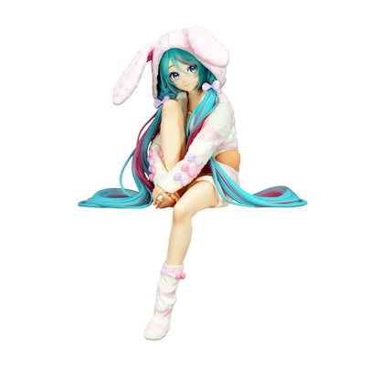 15CM Anime HATSUNE MIKU Figure Noodle Stopper Figure Rabbit Ear Pajamas Model Toy Japanese Dolls Aciton Figure Collection Gift