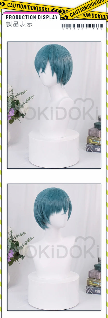 IN STOCK Ciel Phantomhive Wig Anime DokiDoki Ciel Cosplay Wig Men Halloween Short Hair Free Wig Cap