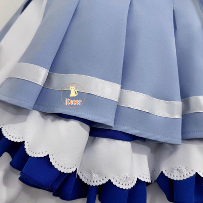 Wuthering Waves Phoebe Cosplay Costume Wig Dress Hat Headwear Linkage Clothing Rinascita Halloween Party for Women Girls Props