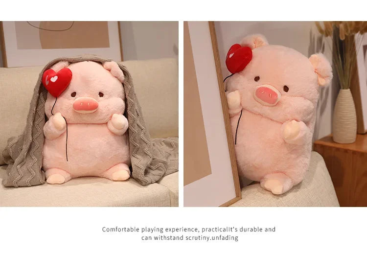 New 30-55cm Cute Cartoon Angel Pig Plush Toys Lovely Fat Piggy Stuffed Doll Red Heart for Girls Lovers Valentine's Day Gifts