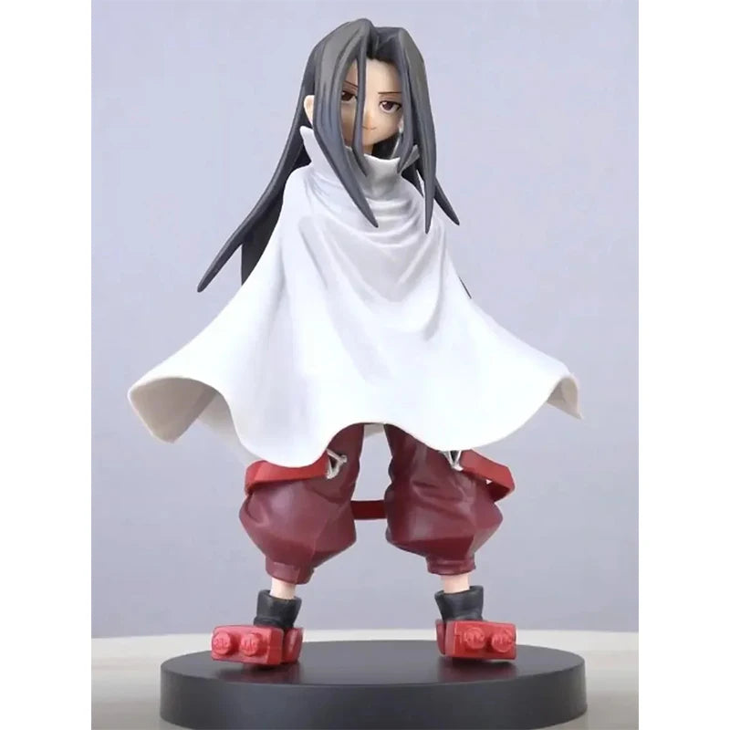 Bandai In Stock Shaman King Figure Yoh Asakura with Sword Standing Posture Anime Action Figure Model Boxed Toys Gift Genuine