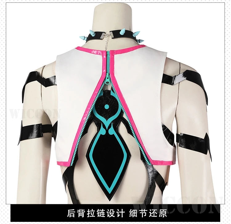 SF6 Juri Han Cosplay Costume Set Polyester Women
