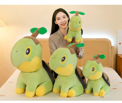 35/80cm Large Turtwig  Pokemon Plush Toys Anime Doll Cute Pillow Cartoon Giant Pokémon Plushie Stuffed Gift for Kids Christmas