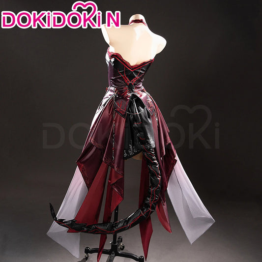 IN STOCK Abyss Lord MC Hunter Game Love and Deepspace【XS-3XL】DokiDoki-N Red Dress Qinche Sylus Cosplay Plus Size