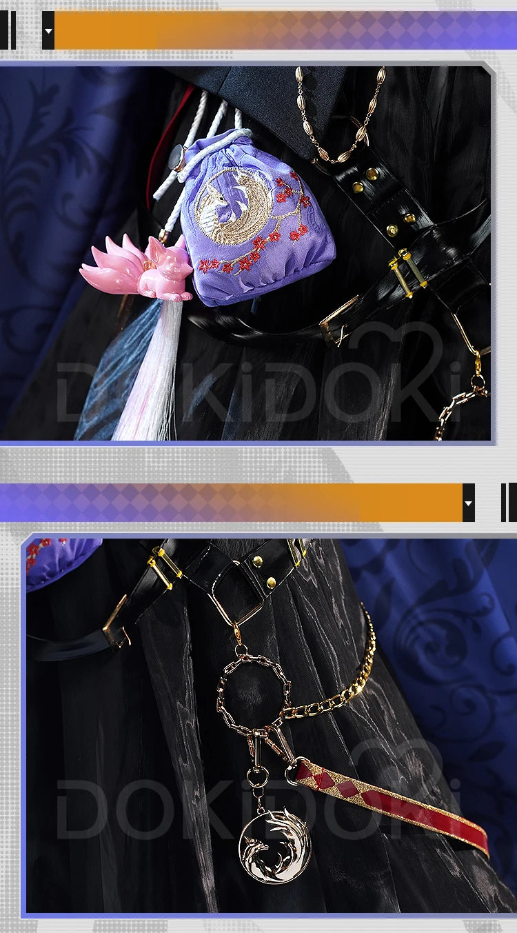 IN STOCK Vulpisfoglia Cosplay Costume Game Arknights DokiDoki-SR Vulpisfoglia Ears Tail Women Halloween Costume