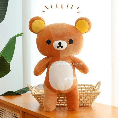 35/45/75cm Big Size Rilakkuma Kawaii Anime Plush Stuffed Doll Room Decorated Plushies Pajamas Bear Pillow Ornaments Holiday Gift