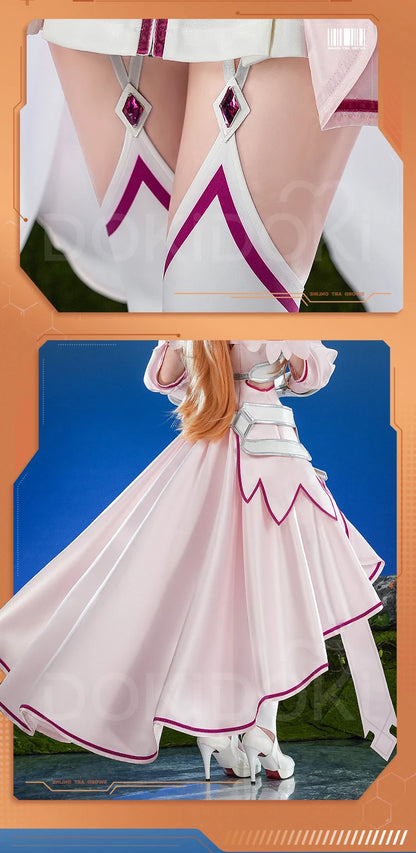 IN STOCK Yuuki Asuna Cosplay Costume Anime Sword Art Online Cosplay DokiDoki-SR Female Costume The Goddess of Creation Asuna Wig
