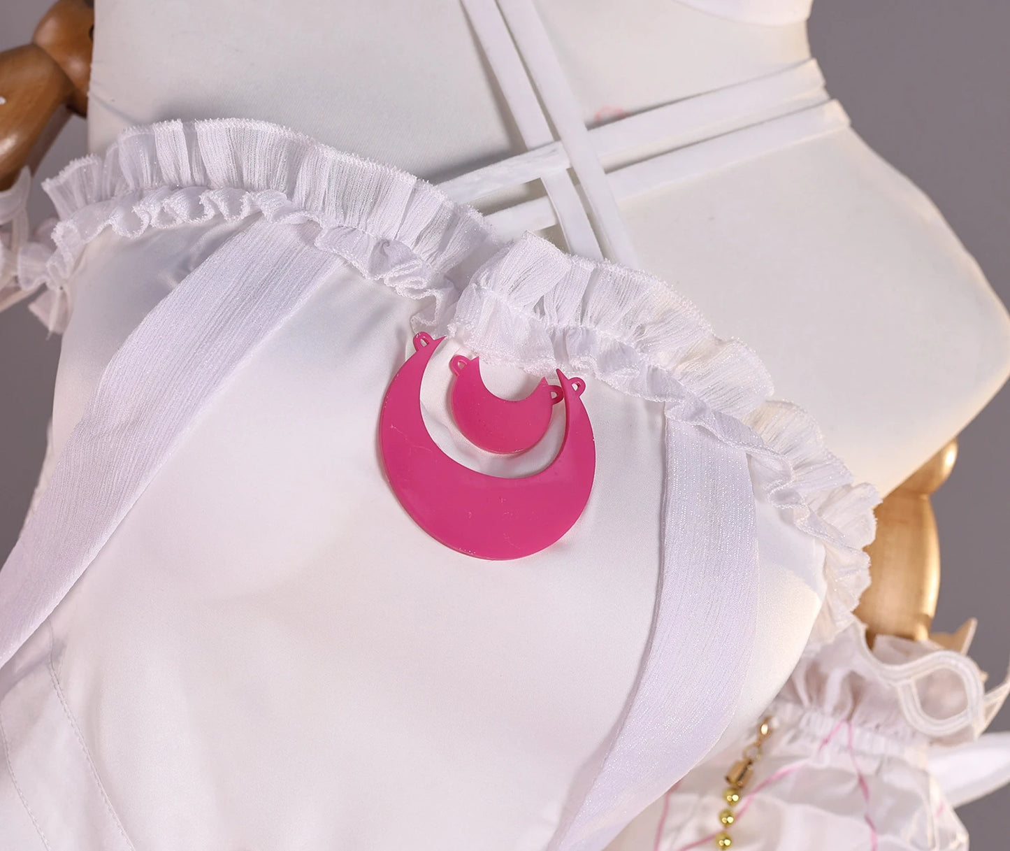 Genshin Impact Columbina FES 2026 Cosplay Costume Wig Dress The Damselette Eleven Fatui Harbingers Halloween Party Women Girls