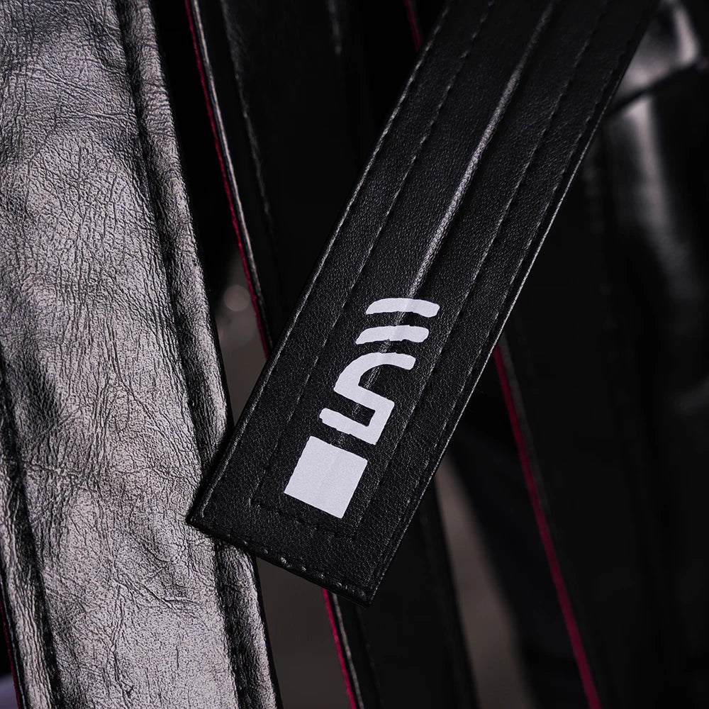 iCoser Arknights Exusiai The New Covenant Cosplay Costume Wig Uniform Luminous Headwear Halloween Party for Women Girls Carnival