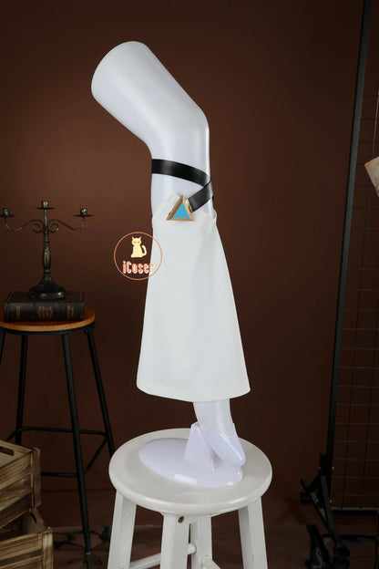 Genshin Impact Jahoda Cosplay Costume Wig Uniform Cloak Hat Glasses Headwear Outfit Halloween Party for Women Girls Props iCoser