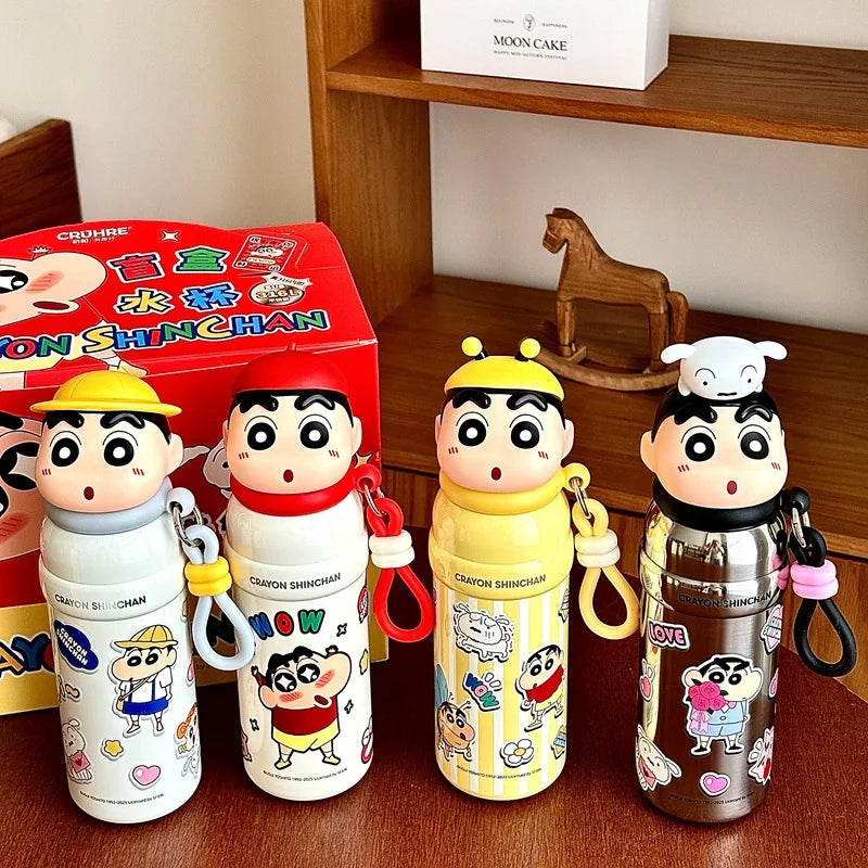 Original Crayon Xiaoxin Insulated Cup Blind Box Cute Large Capacity Portable Water Cup Christmas Surprise Girl Gift Mystery Box