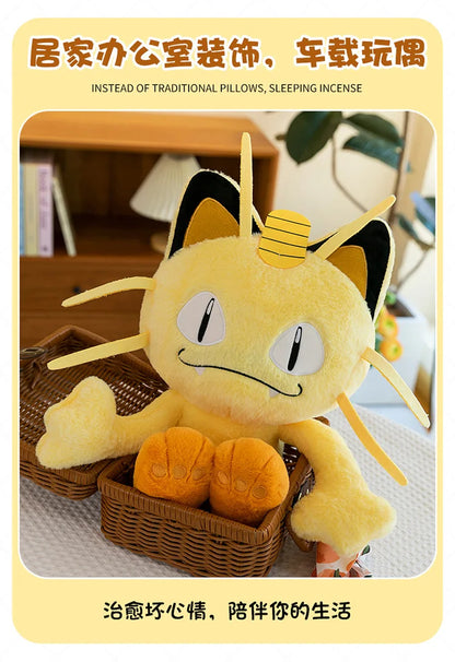 35/50CM Big Size Pokemon Meowth Plushies Cartoon Anime Plush Pillow Soft Doll Kawaii Stuffed Plushie Ornament Children's Gifts