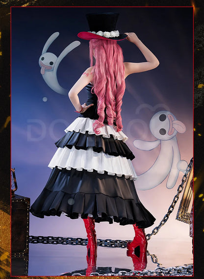 Peronaa Cosplay Costume【S-3XL】DokiDoki-SR Women Cute Dress Ghost Princess Cosplay Hat Umbrella Plus Size