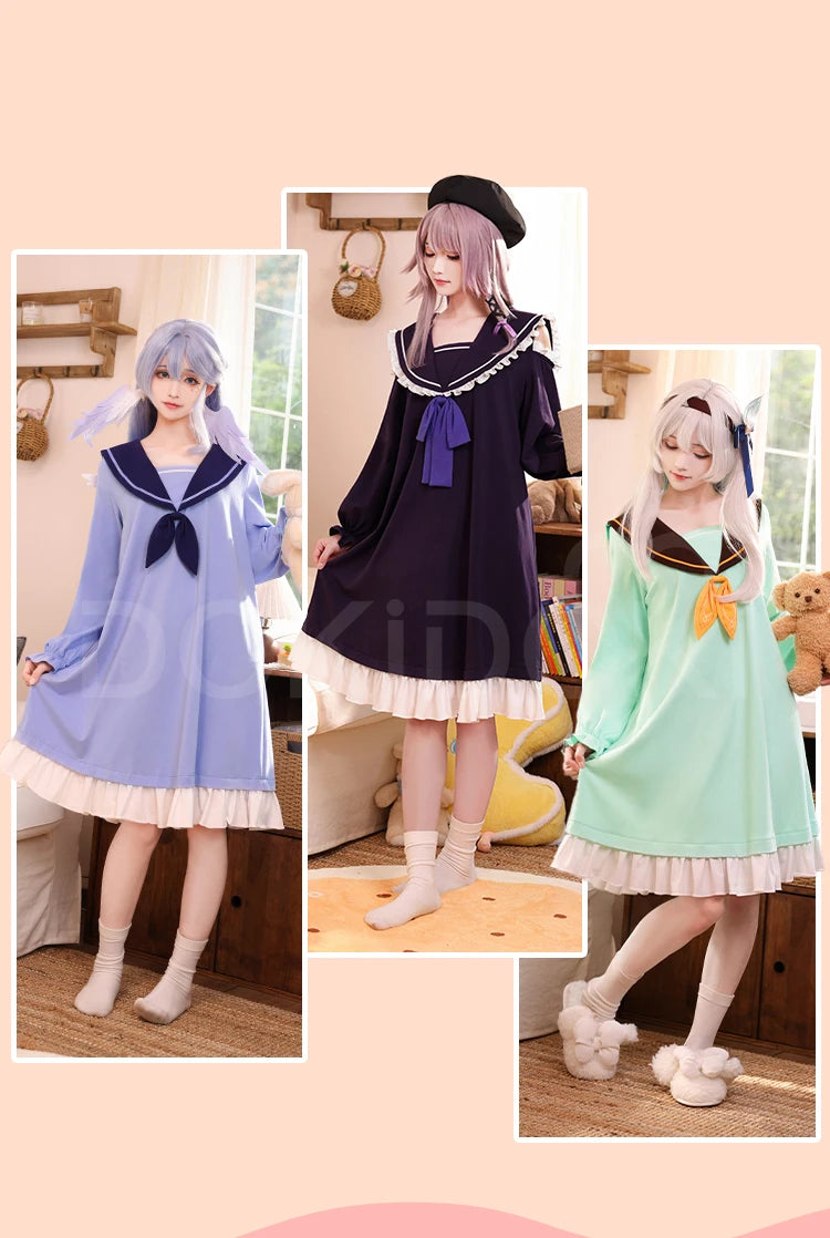 IN STOCK Robin Firefly Doujin Cosplay Costume Game Honkai: Star Rail DokiDoki-SR Women Summer Cute Pajamas