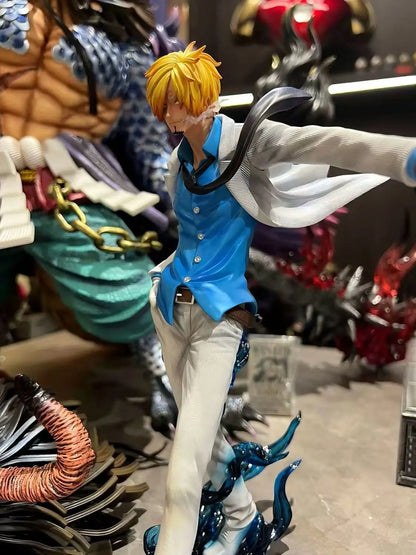24cm One Piece Sanji Anime Figure Fashion Show Sanji Figurine Pvc Model Statue Doll Decoration Collection Ornaments Toys Gift
