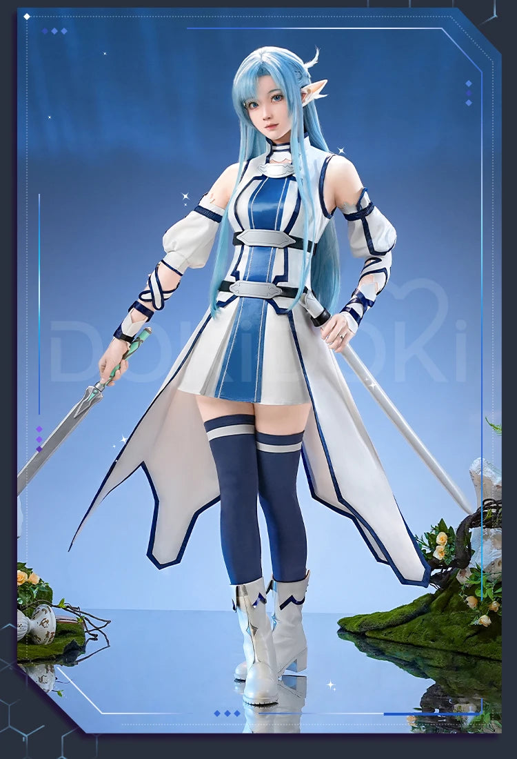 IN STOCK Yuuki Asuna Cosplay Costume Anime Sword Art Online DokiDoki-SR Female Costume Water Elf Asuna Cosplay