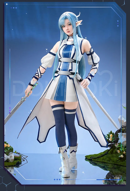 IN STOCK Yuuki Asuna Cosplay Costume Anime Sword Art Online DokiDoki-SR Female Costume Water Elf Asuna Cosplay
