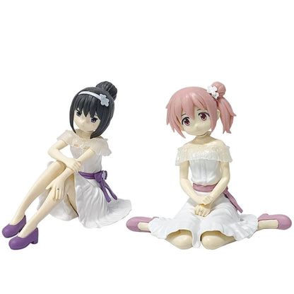 10cm Mahou Shoujo Madoka Magica Anime Figure Kaname Madoka Action Figure Akemi Homura Figurine PVC Collection Model Doll Toys