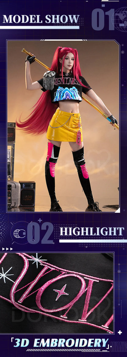 【Last Batch】Rumii Miraa Zoeyy Cosplay Costume Demon【XS-3XL】DokiDoki-SR Yellow Costume Zoeyy Rumii Cosplay Plus Size