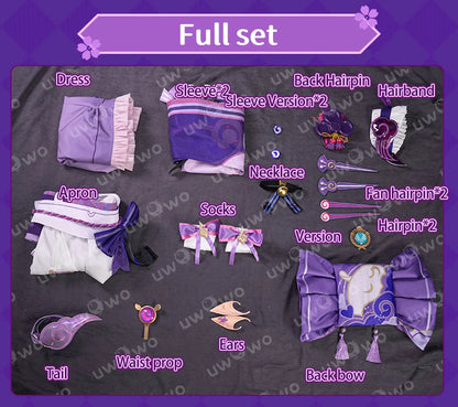 UWOWO Yumemizuki Mizuki Cosplay Game Genshin Impact Yumemizuki Mizuki Cosplay Costume Plus Size 3XL Halloween Costume