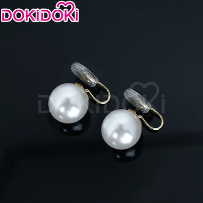 IN STOCK SUA Wig Anime Cosplay Wig Alien Stage DokiDoki Women 35cm Black Short Hair Ear Clips Heat Resiatant Hair Free Wig Cap