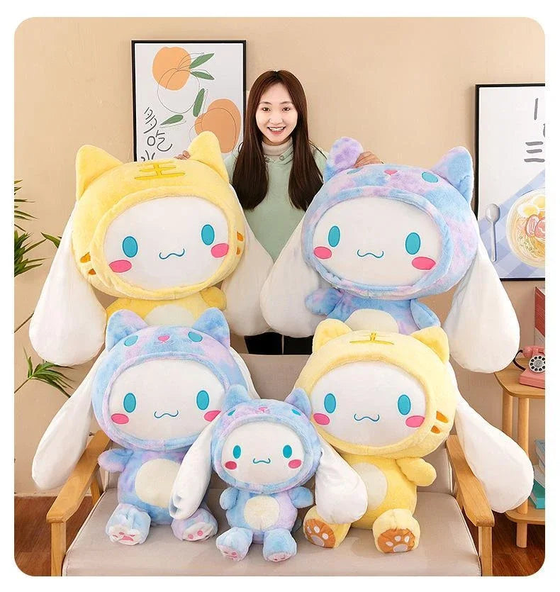 27-47cm Aoger Japanese Cartoon Girlish Heart Cinnamoroll Cute Plushie Toy Soft Stuffed Dolls Toys For Children'S Birthday Gift