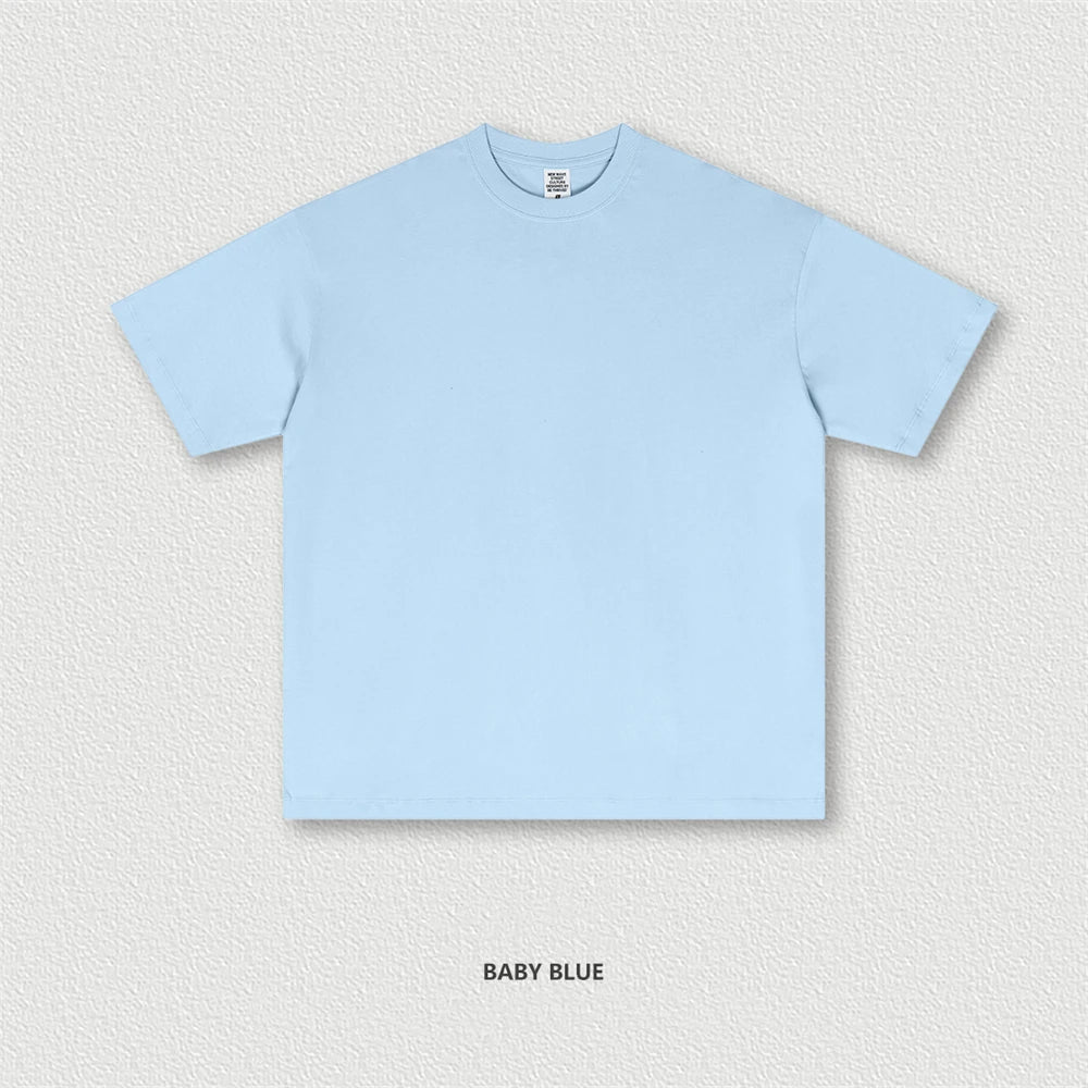 ZODF 2025 Summer Men 180gsm Solid T-Shirts Women Unisex Loose Basic Breathable Cotton T Shirt Brand Tees HY0971