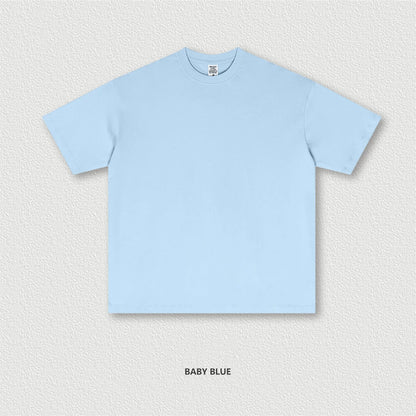 ZODF 2025 Summer Men 180gsm Solid T-Shirts Women Unisex Loose Basic Breathable Cotton T Shirt Brand Tees HY0971