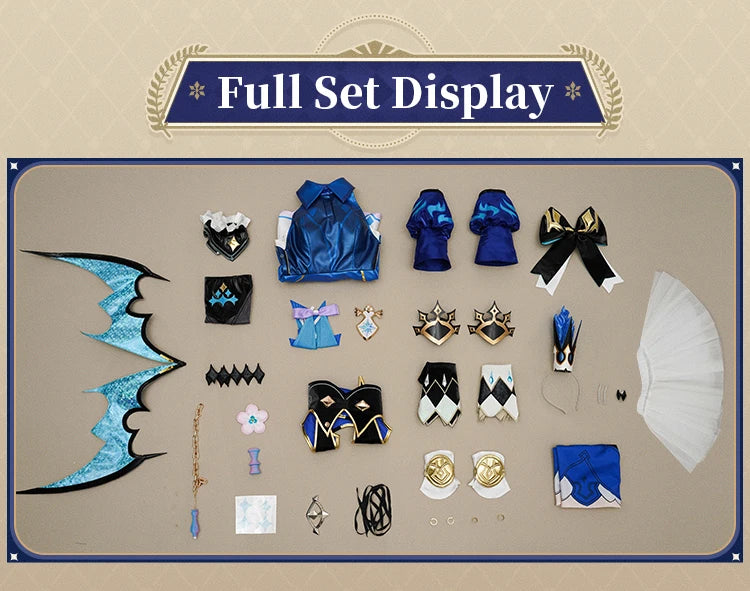 Cerydra Cosplay Costume Game Honkai: Star Rail【S-2XL】DokiDoki-SR HSR Women Halloween Dress Cosplay Cerydra Wings Wig Plus Size