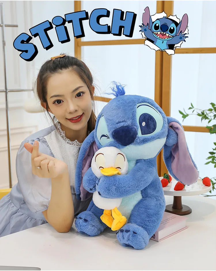 67cm Big Size Disney Lilo & Stitch Anime Plush Stuffed Doll Room Kawaii Plushies Pillow Decorations Children's Holiday Gifts