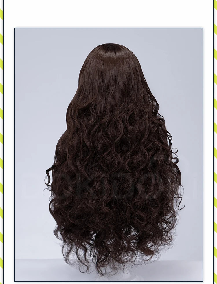 Glinda Elphaba Cosplay Wig Anime Wicked DokiDoki Front Lace Wig Golden Long 60cm Hair Glinda Cosplay Elphaba Hat Free Cap