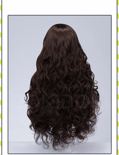 Glinda Elphaba Cosplay Wig Anime Wicked DokiDoki Front Lace Wig Golden Long 60cm Hair Glinda Cosplay Elphaba Hat Free Cap