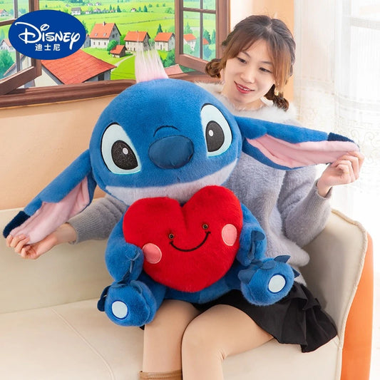 35/50/60cm Big Size Stitch Disney Anime Plush Stuffed Doll Cartoon Plush Doll Room Decoration Children's Pillow Holiday Gift