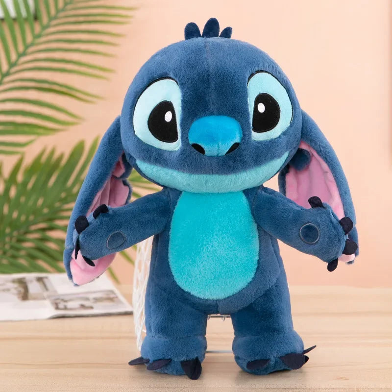 30/60cm Disney Lilo and Stitch Plush Toys Standing Posture Kawaii Pixar Anime Plushie Stich Dolls Soft Stuffed Gift for Children